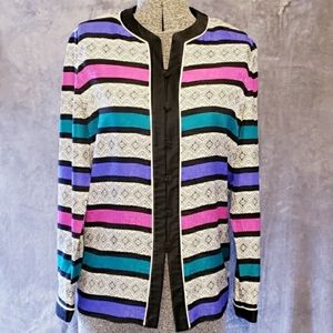 Adrianna Papell Silk Jacket Size 4